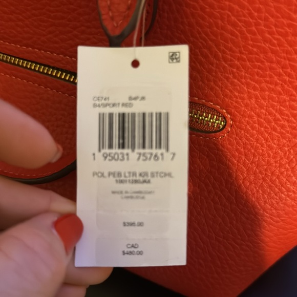 Brand New with Tags Coach Sport Red Satchel - Picture 2 of 6